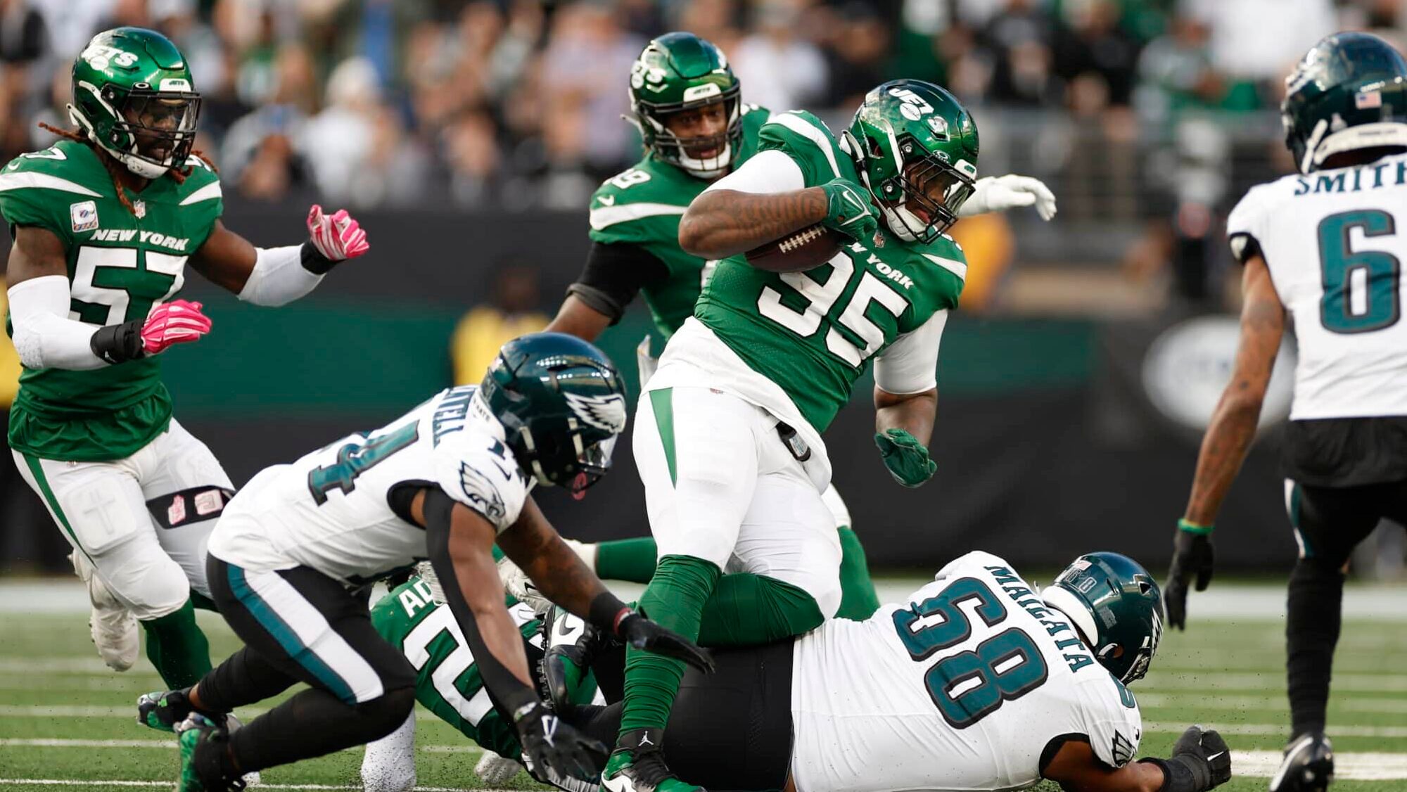 Quinnen Williams, New York Jets, Philadelphia Eagles