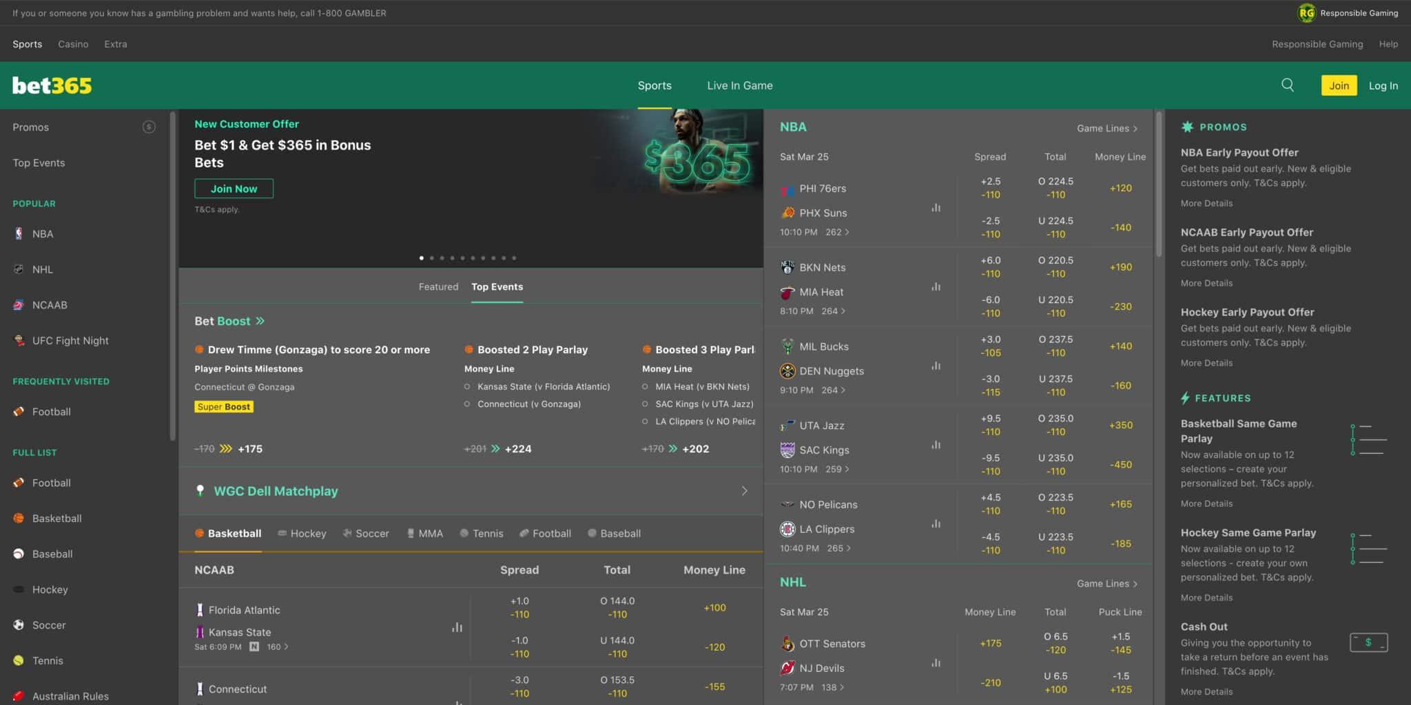 bet365 Promo Code, $365 Bonus Guaranteed
