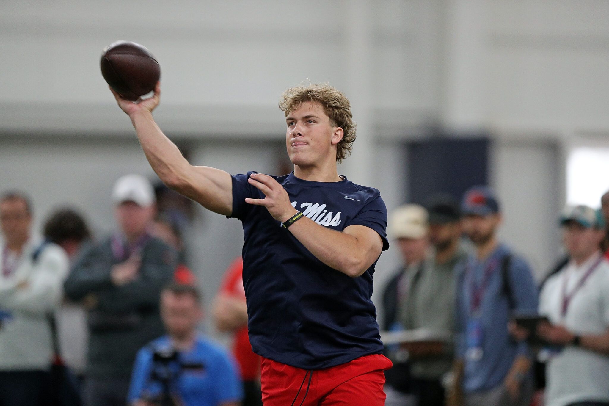 Jaxson Dart, Ole Miss Pro Day