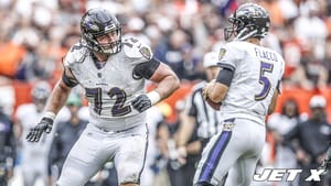 Alex Lewis and Joe Flacco