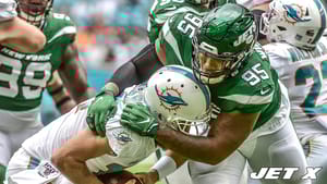 Quinnen Williams and Ryan Fitzpatrick