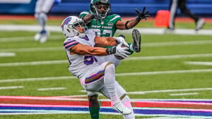 Matt Milano and Jamison Crowder