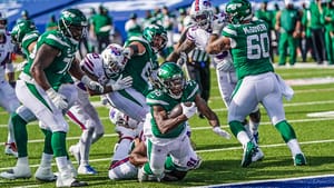 Mekhi Becton, Josh Adams, Connor McGovern