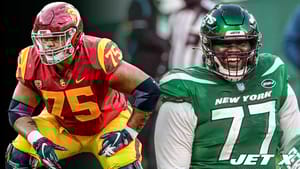 Mekhi Becton poked fun at NY Jets teammate Alijah Vera-Tucker on Twitter.