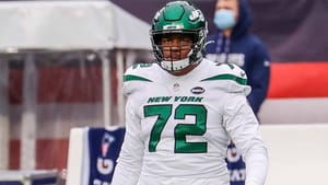 Cameron Clark suffered a neck injury at the NY Jets' training camp practice.