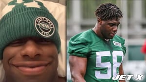 Carl Lawson reacted to a group of NY Jets fans by stating he loves to be a New York Jet.