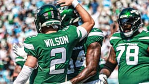 Zach Wilson, Corey Davis, Morgan Moses, NY Jets