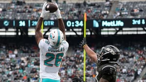 Rasul Douglas, John Metchie, New York Jets, Miami Dolphins, Getty Images