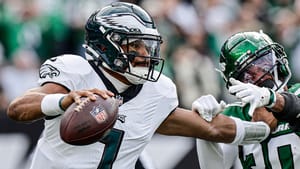 Jalen Hurts, Philadelphia Eagles, New York Jets