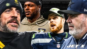 Aaron Rodgers, Davante Adams, Sam Darnold, Mike McCarthy