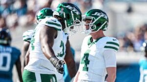 Olu Fashanu, Brady Cook, New York Jets