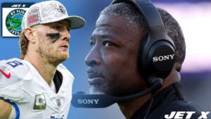 Will Levis, Aaron Glenn, New York Jets, Flight Talk Graphic