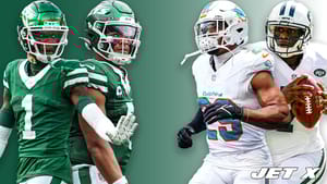 Geno Smith, Minkah Fitzpatrick, New York Jets