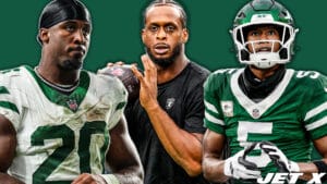 Geno Smith, Breece Hall, Garrett Wilson, Jet X Graphic