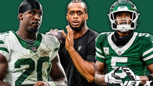 Geno Smith, Breece Hall, Garrett Wilson, Jet X Graphic