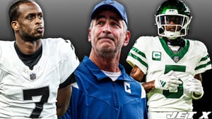Geno Smith, Frank Reich, Garrett Wilson, Jet X Graphic