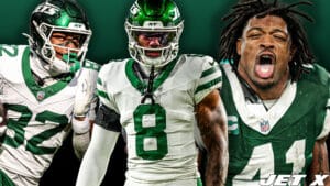 Arian Smith, Marcelino McCrary-Ball, Andre Cisco, New York Jets, Jet X Graphic
