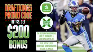 DraftKings Promo Code, Bet $5 and Get $200 Bonus, NFL Odds, Lions vs. Raiders, Jahmyr Gibbs