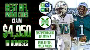Get $4,950 in Bonuses for Week 7, Best NFL Sportsbook Promo Codes