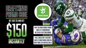 DraftKings Promo Code, Get $150 Instant Bonus, NFL Week 11, Jets-Bills Odds