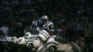MIAMI, FL - JANUARY 12, 1969: Quarterback Joe Namath #12 of the New York Jets scans the defense as he prepares to call the signals at the line fo scrimmage during Super Bowl III on January 12, 1969 against the Baltimore Colts at the Orange Bowl in Miami, Florida. The Jets beat the Colts, 16-7. 196901012-125 1969