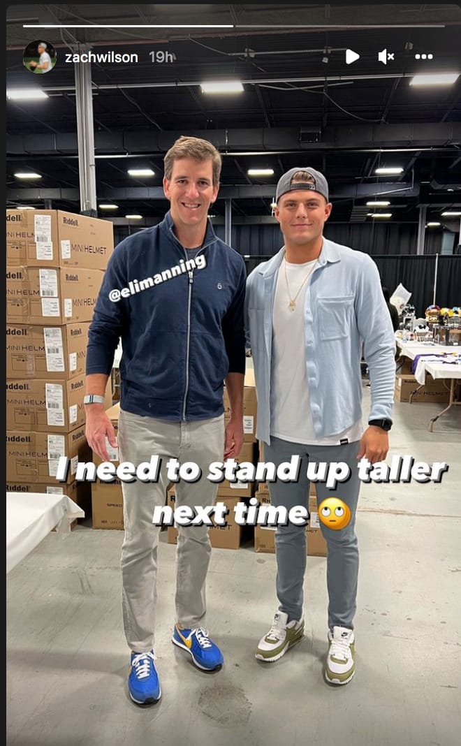 Zach Wilson, Eli Manning