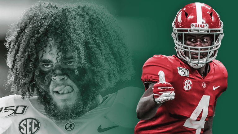 Jerry Jeudy and Jedrick Wills