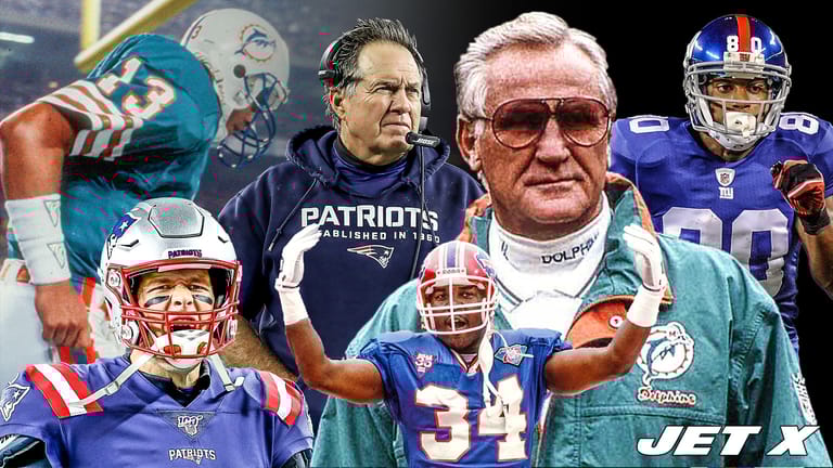 Dan Marino, Tom Brady, Bill Belichick, Thurman Thomas, Don Shula, Victor Cruz