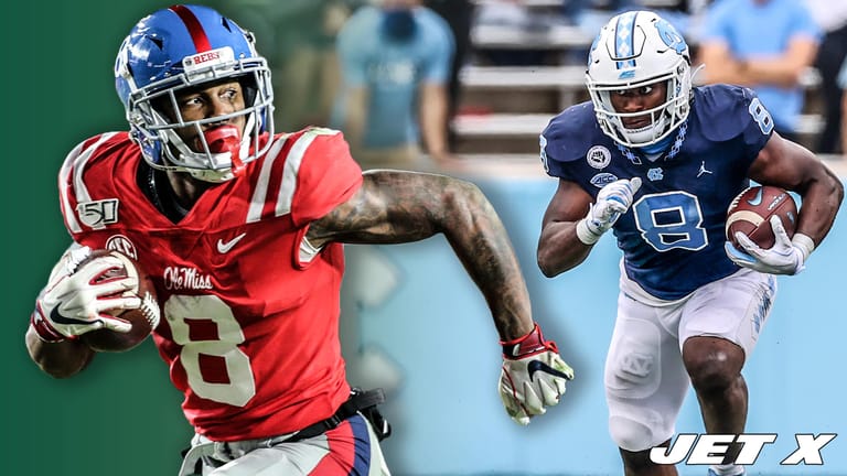 Elijah Moore, Michael Carter 2021 New York Jets draft