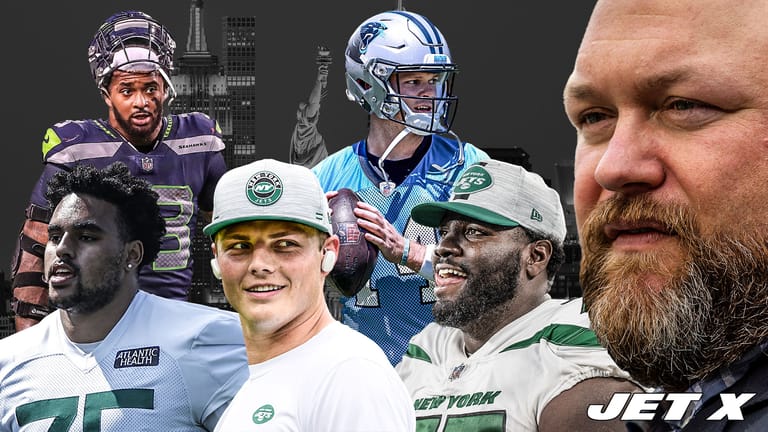 Joe Douglas, Alijah Vera-Tucker, Jamal Adams, Zach Wilson, Sam Darnold, Mekhi Becton