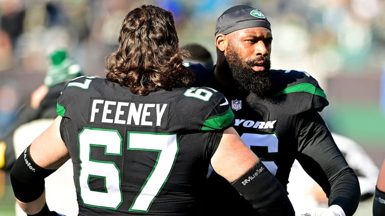 George Fant, Dan Feeney, NY Jets OL, Rank, PFF