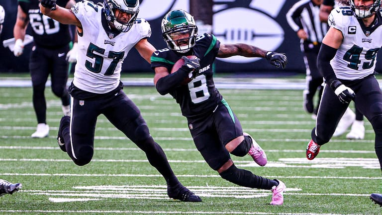 Elijah Moore, NY Jets, Stats, 2021, Rookie