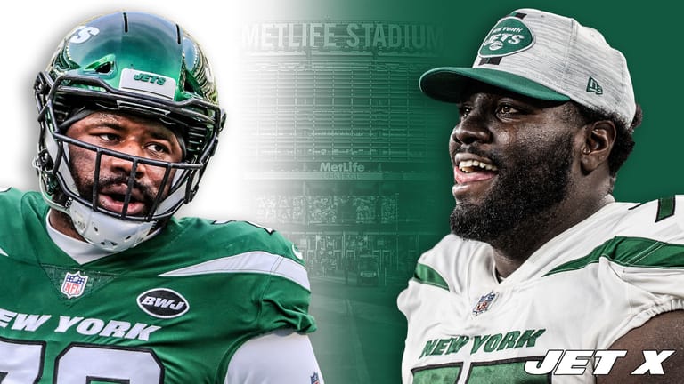 George Fant, Mekhi Becton, New York Jets