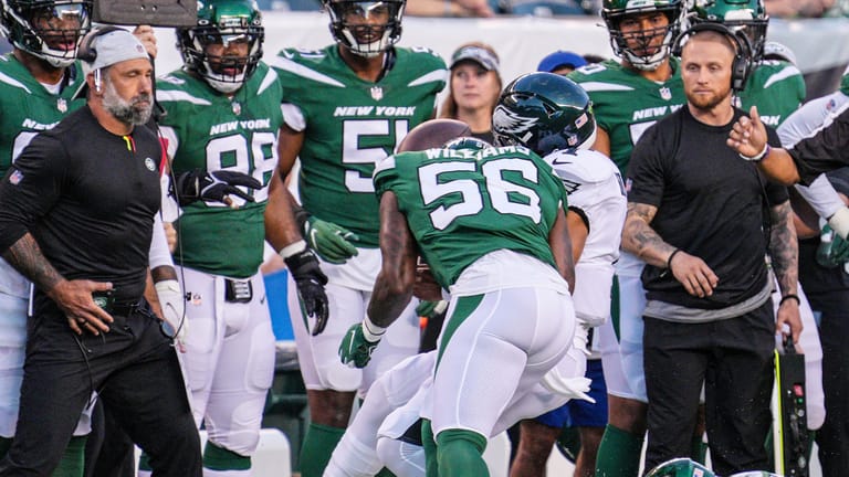 Quincy Williams, NY Jets, Jalen Hurts