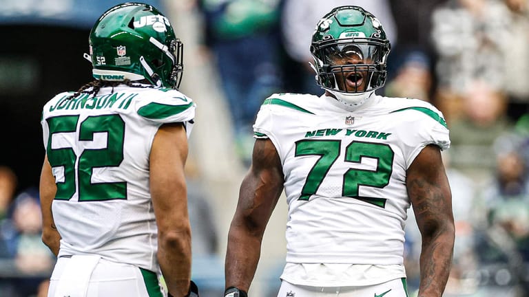 Micheal Clemons, Jermaine Johnson, NY Jets, Run Defense Stats