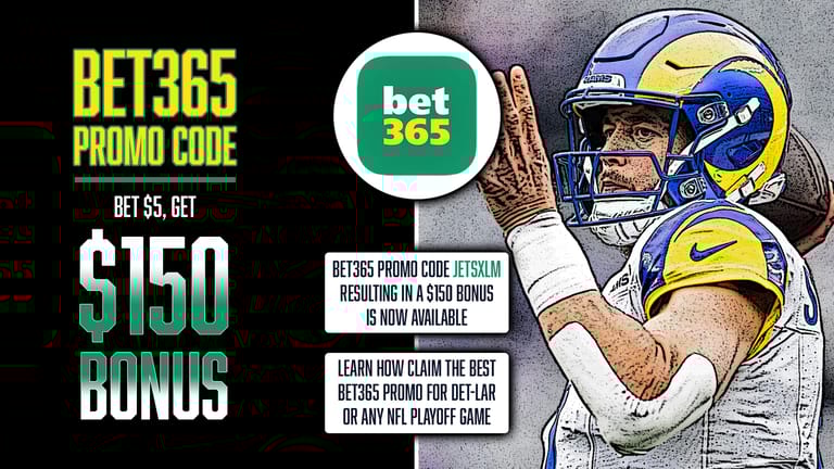bet365 Promo Code, NFL, JETSXLM, $150 Bonus, DET-LAR, NFL Playoffs