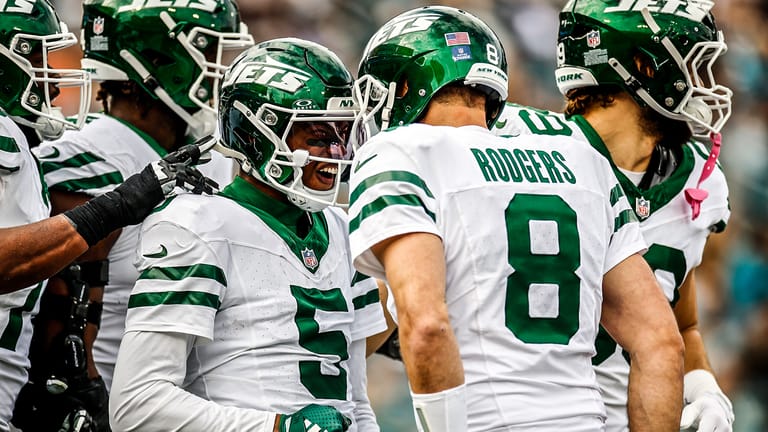 Aaron Rodgers, Garrett Wilson, New York Jets, Jacksonville Jaguars