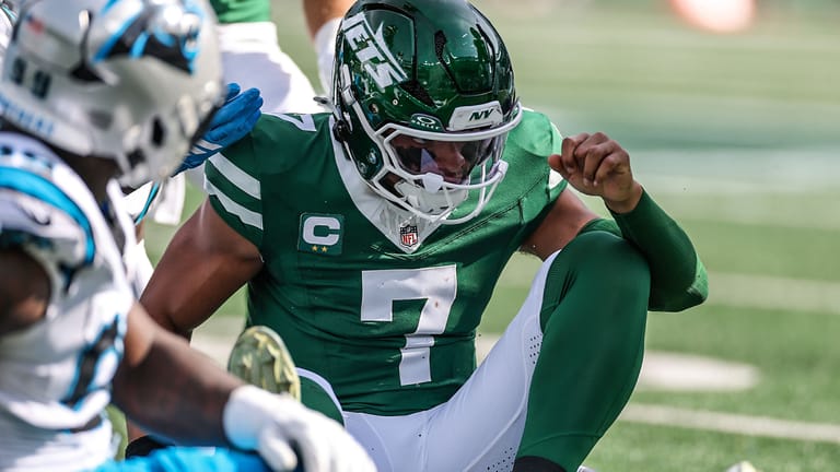 Justin Fields, New York Jets, Carolina Panthers, 2025 Week 6