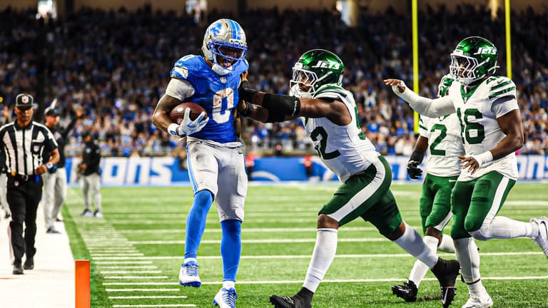Jahmyr Gibbs, New York Jets, Detroit Lions