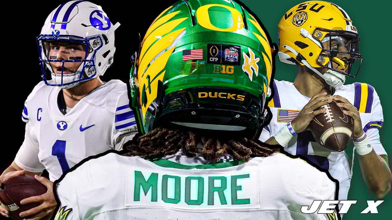 Dante Moore, Zach Wilson, Jayden Daniels, NFL Draft, New York Jets