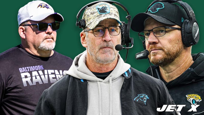 Frank Reich, Greg Roman, Darrell Bevell, New York Jets
