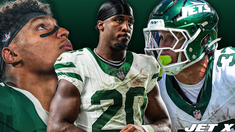 Braelon Allen, Breece Hall, Isaiah Davis, New York Jets, Jet X Graphic