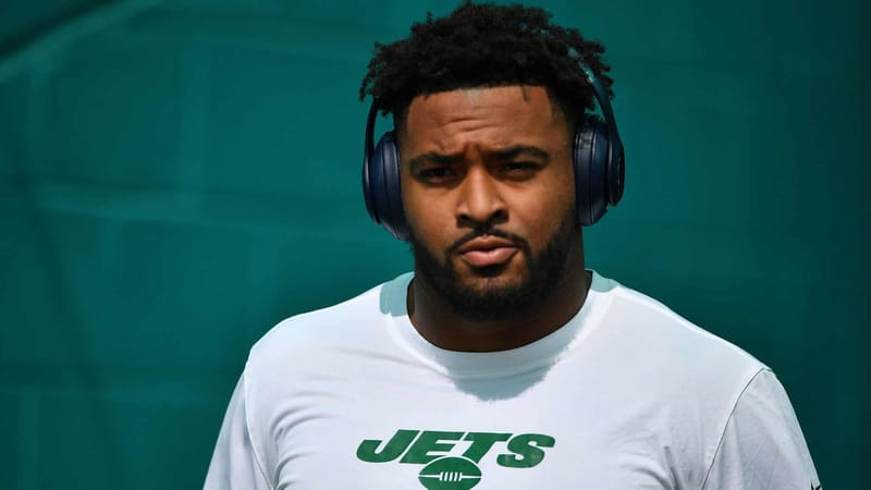 MIAMI, FLORIDA - NOVEMBER 03: Jamal Adams #33 of the New York Jets takes the field for warms up prior to the game against the Miami Dolphins at Hard Rock Stadium on November 03, 2019 in Miami, Florida.