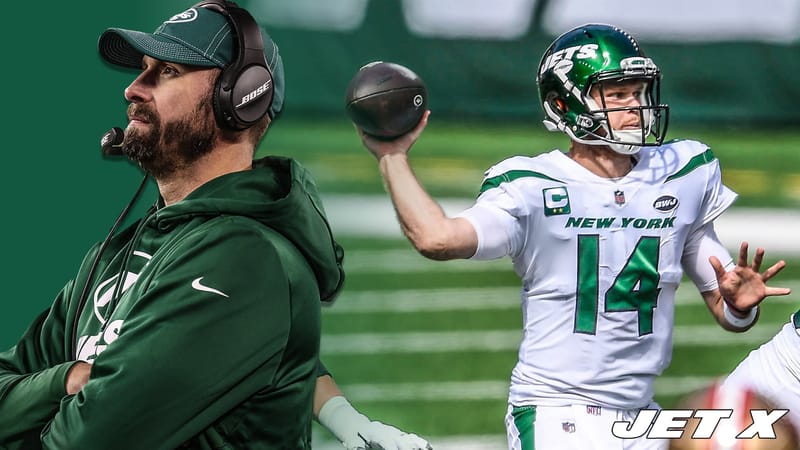Adam Gase and Sam Darnold