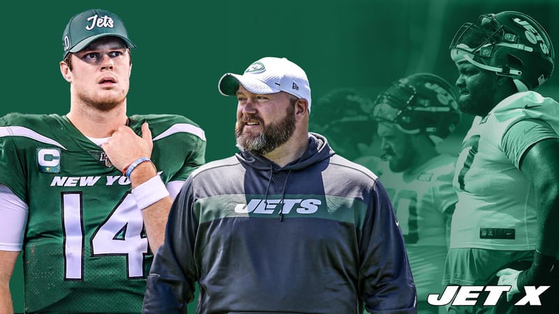 Sam Darnold, Joe Douglas, Mekhi Becton, Connor McGovern