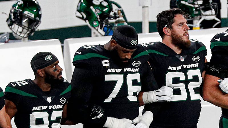 Jamison Crowder, George Fant, Greg Van Roten