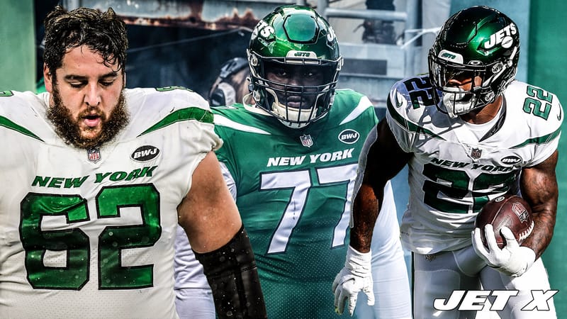 Greg Van Roten, Mekhi Becton, La'Mical Perine