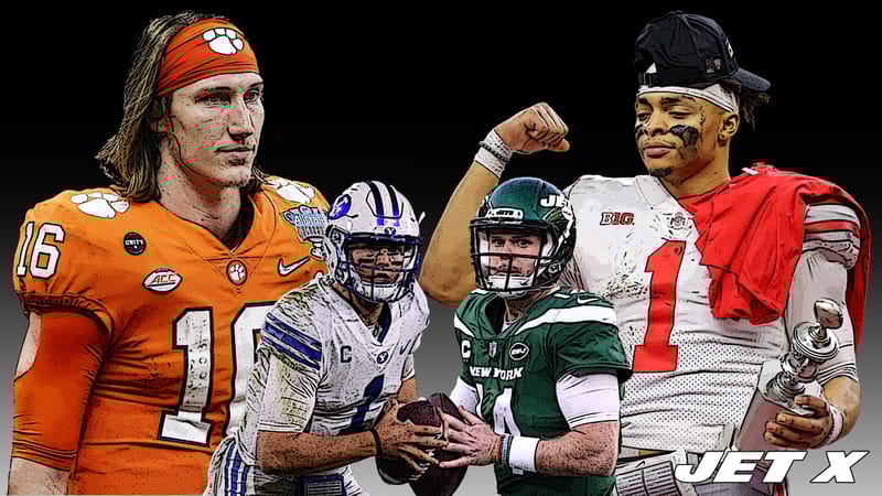 Trevor Lawrence, Zach Wilson, Sam Darnold, Justin Fields