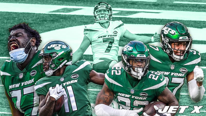 Becton, Mims, Perine, Hall, Mann Jets