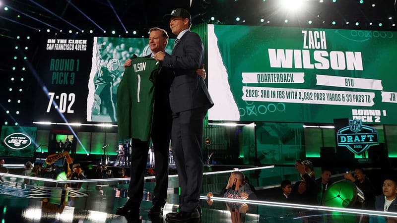 Offset language is holding Zach Wilson out of the start of 2021 NY Jets training camp.